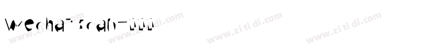 wechat scan字体转换